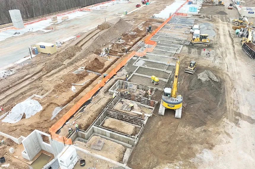 The Reserve at Pearl River Construction Site Aerial Drone Photography, Pearl River, New York