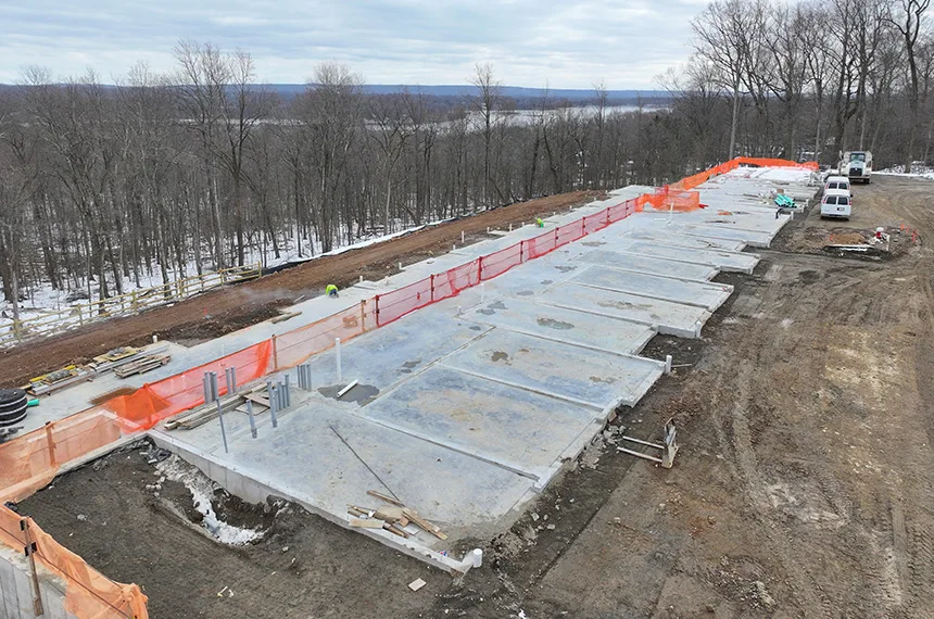 The Reserve at Pearl River Construction Site Aerial Drone Photography, Pearl River, New York
