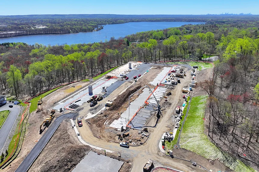 The Reserve at Pearl River Construction Site Aerial Drone Photography, Pearl River, New York