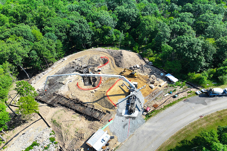 Single Family Residence in Kinnelon, NJ, Aerial Photography