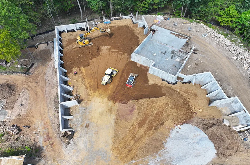 Single Family Residence in Kinnelon, NJ, Aerial Photography