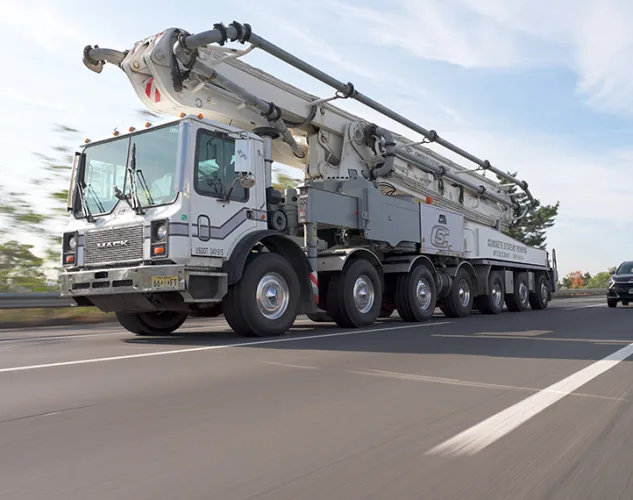 concrete systems pump truck