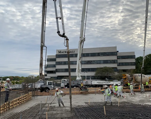 concrete systems pumping trucks in the field