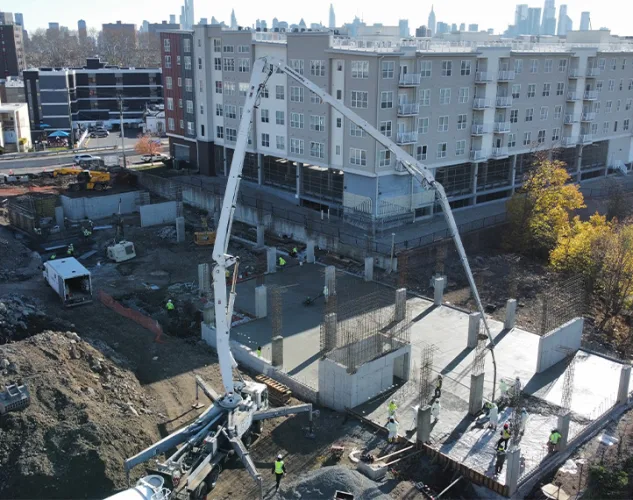 concrete systems pumping trucks in the field