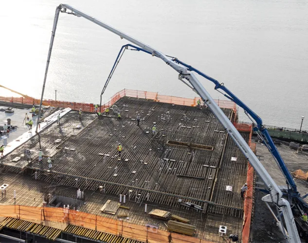 concrete systems pumping trucks in the field