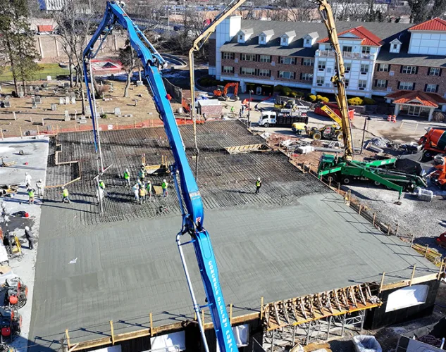 concrete systems pumping trucks in the field