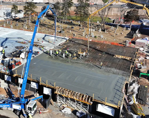 concrete systems pumping trucks in the field