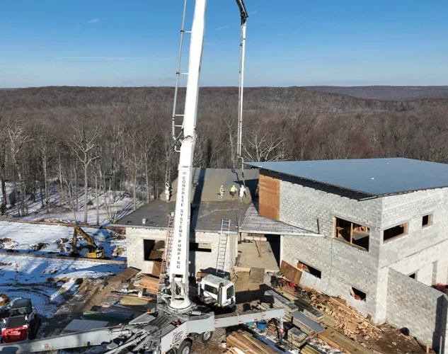 concrete systems pumping trucks in the field