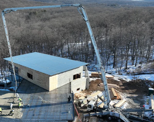 concrete systems pumping trucks in the field