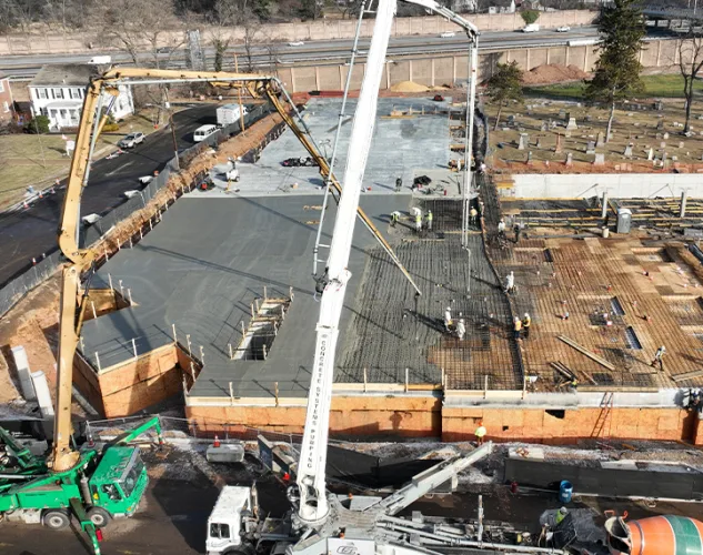 concrete systems pumping trucks in the field