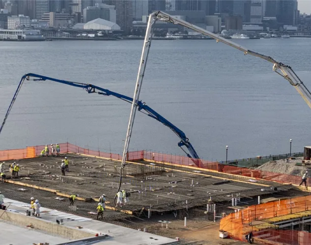 concrete systems pumping trucks in the field