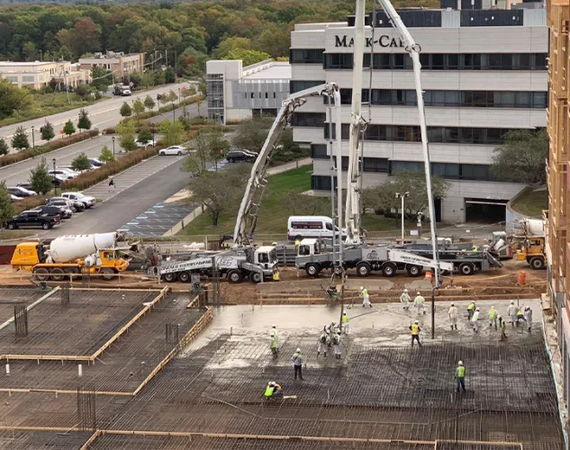 concrete systems pumping trucks in the field